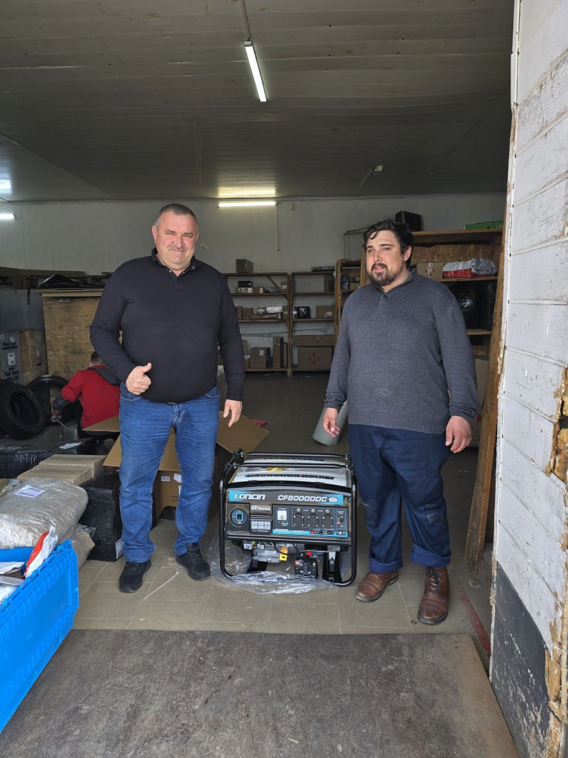 Електрогенератор Loncin CF8000DDC, переданий Фондом Солідарності з Україною